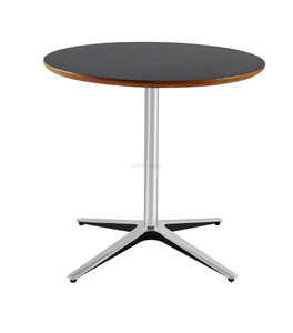 Round Side Table with Aluminum Legs Furniture Coffee Tea Table