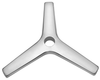 three star table base chair base