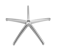 Swivel chair aluminum legs