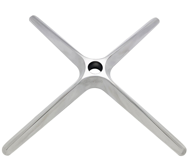Swivel chair aluminum legs