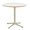 Modern White Round Dining Table Aluminum Legs for Living Room Furniture
