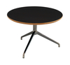 Modern Round Dining Table Black Aluminum for Living Room Furniture