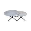 Modern Round Dining Table White Sintered Stone